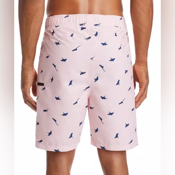 Sovereign Code Men’s Kahuna Stingray Print Swim Trunks Shorts Mauve Size Medium - Picture 2 of 12